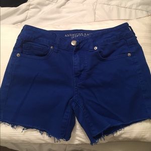 American eagle blue jean shorts